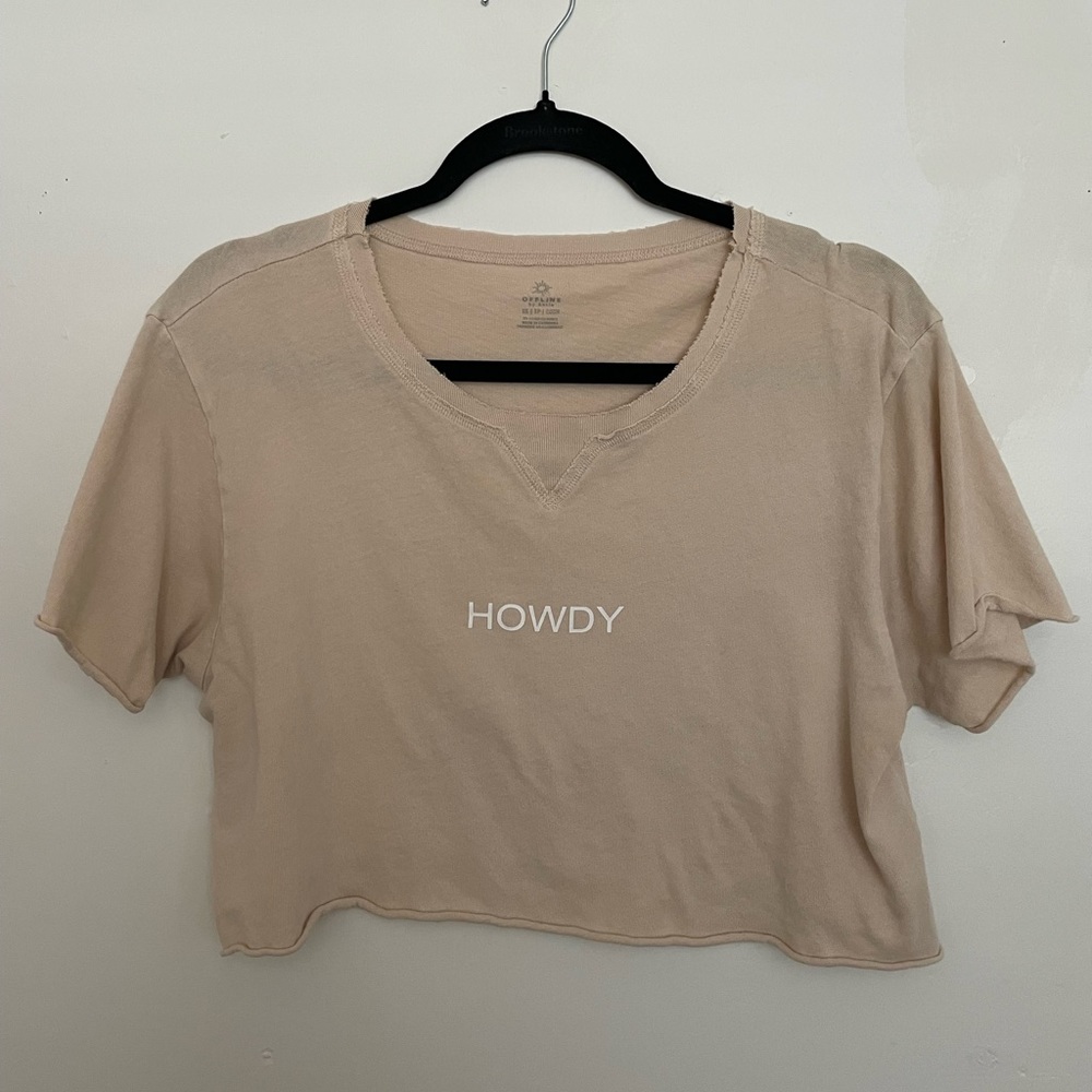 Aerie Basic Crop Tee